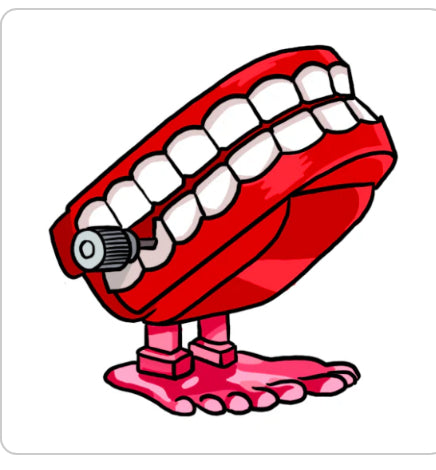 Chattering teeth Sticker