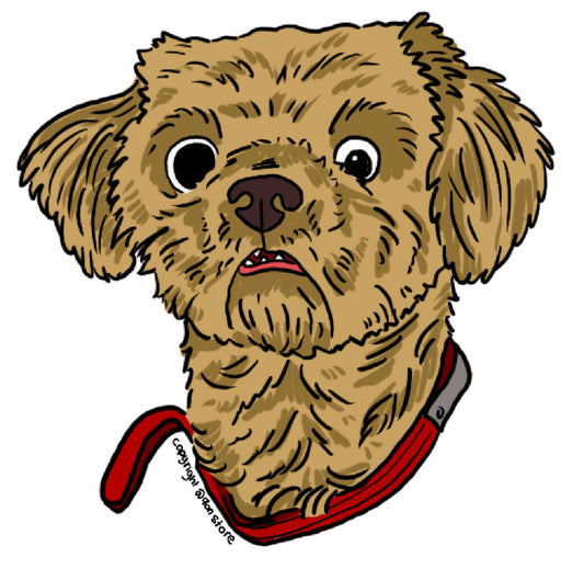 One Eyes Dog Sticker