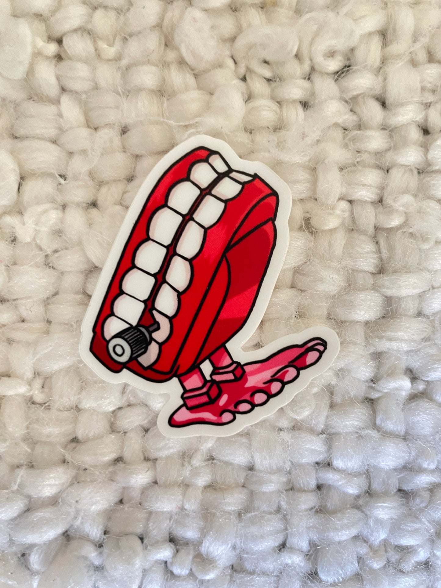 Chattering teeth Sticker